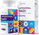 Liposomal NAD+ 500mg with TMG 250mg Softgels, Nicotinamide Riboside Alternative, Actual NAD+ Supplement, 60 Servings