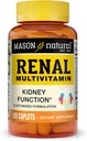 MASON NATURAL Renal Multivitamin, with ALA, Biotin, & B Vitamins for Daily Support,100 Caplets