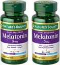Nature's Bounty Melatonin 5mg Dual Spectrum, 100% Drug Free Sleep Supplement, Quick Release and Extended Release, Promotes Relaxation and Sleep Health, 60 Bi-Layer Tablets (Pack of 2)