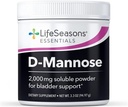 LifeSeasons D-Mannose Powder - Fast-Acting UTI Relief - Urinary Tract Health Supplement - Supports Healthy Levels of Microflora & Eases Bladder Discomfort - 45 Servings