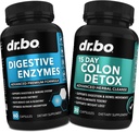 Digestive Enzymes & Colon Cleanser Detox - Digestion Supplement & 15 Day Intestinal Cleanse Pills for Women & Men - Fast Natural Laxative for Constipation Relief & Bowel Movement Supplements for Gut