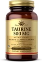 Solgar Taurine 500 mg, 100 Vegetable Capsules - Antioxidant - Brain Health - Amino Acid - Vegan, Gluten Free, Dairy Free, Kosher - 100 Servings