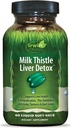 Irwin Naturals Milk Thistle Liver Detox - 60 Liquid Soft-Gels, Supports Liver Health with Dandelion, Artichoke, Turmeric & Green Beet Root - 30 Total Servings