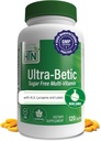 Health Thru Nutrition Ultra-Betic Multivitamin 120 Count | Supports Nerve, Vision, Energy | with ALA, Lycopene | Non-GMO, Clean Label | Third-Party Tested for Quality