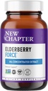 New Chapter Vegan Elderberry Capsules with 64x Concentrated Black Elderberry + Black Currant for Comprehensive Immune Support, Non-GMO Project Verified, Gluten Free, Certified Vegan, 60 Count