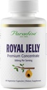 Paradise Herbs Royal Jelly, Golden Emperor, Super Potent, Ultra Pure, Vegan, Gluten Free, Non-GMO, Freeze-Dried Concentrate, 60 Count Vegetarian Capsules