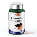 Sleep Well, Jujube& Melatonin Sleep Supplement Made in USA, 60 Capsules Sleep Aid for Adults, Melatonin, L-Theanine, Jujube& Passion Fruit Extract