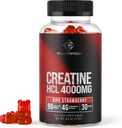 Creatine HCL Gummy - World's First 4000MG Creatine HCL Gummies 90 Count (90 Count)
