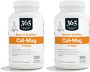 365 by Whole Foods Market, Calcium 1000Mg Magnesium 500Mg Easy Swallow, 250 Veg Capsules (Pack of 2)