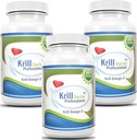 Professional Antarctic Red Krill Oil 180 Softgels 1200mg Serving Omega-3 Fatty Acids Epa DHA