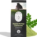 Organic Moringa Powder | 8.01 oz | USDA Organic & Non-GMO | Raw from India | Moringa Oleifera | Immune Support, Antioxidants, Healthy Hair