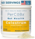 Colostrum Supplement for Gut Health, Bloating, Hair Growth, Muscle Recovery, Immune Support - Unflavored Bovine Colostrum Powder Made in USA, Non-GMO, Gluten Free, 120 Grams Per Serving - 40 Servings
