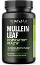 Mullein Leaf Capsules for Respiratory Health - 5000mg Extract 10:1 for Lung Support and Immune Function - 180 Count - Vegan, Non-GMO Capsules - Herbal Supplement for Daily Wellness - 6 Month Supply