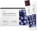 Korean Collagen Jelly Sticks - 25 Blueberry Flavored Marine Collagen Peptide Snacks for Anti-Aging- Collagen Protein Sugar-Free, Travel Packs for Hair & Nail Strength