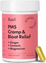 Rael PMS Supplement, Hormone Balance for Women, Relief from Menstrual Cramps with Turmeric, Ginger, Magnesium (28 Capsules)