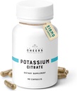 Cheers Potassium Citrate Supplement | 316mg Per Capsule | 20% Daily Value | Supports Muscle, Nerve & Heart Function | High Absorption Electrolyte for Potassium Deficiency | 90 Vegan Capsules