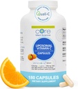 Core Med Science Liposomal Vitamin C 1000mg, 180 Capsules - Non-GMO Natural Liposomal Vitamin C Supplement That Promotes Healthy Skin - Immune System Booster for Adults, Supports Collagen Formation