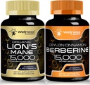 WELLNESS LABSRX Lions Mane Capsules and Berberine Capsules