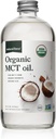 Natural Force Organic MCT Oil – Pure Glass Bottle – Made from 100% Cold Pressed Virgin Coconut Oil + Certified Keto, Paleo, Kosher, Vegan & Non-GMO – Lab Tested for Quality and Purity - 16 Ounce