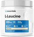 Bucked Up L-Leucine 5000mg Per Serving, Essentials (50 Servings, 250 Grams Powder)