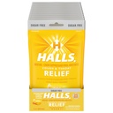 HALLS Relief Honey Lemon Sugar Free Cough Drops, 12 Bags of 25 Drops (300 Total Drops)