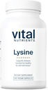Vital Nutrients Lysine | Lysine Supplement Supports Healthy Lip and Oral Tissue | Immune Support Supplement Promotes Calcium Absorption | Gluten, Dairy, Soy Free | Non-GMO | 100 Capsules