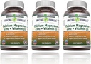 Amazing Formulas Calcium Magnesium Zinc with Vitamin D3 Supplement | Non-GMO | Gluten Free | Made in USA (300 Count | 3 Pack)