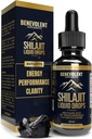 Shilajit Liquid Drops - 1000mg Natural Shilajit Drops - 85+ Trace Minerals & 40% Fulvic Acid for Energy Boost, Detox Cleanse, Strength & Immunity Support - 50 Day Supply