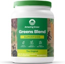 Amazing Grass Greens Blend Superfood: Super Greens Powder with Spirulina, Alfalfa, Beet Root Powder, Digestive Enzymes, Prebiotics & Probiotics, Original, 100 Servings (Packaging May Vary)