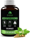 Grassit Ashwagandha Supplement 500 mg/120 Capsules Best Naturals Ashwagandha Capsule for Overall Well Being