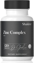Shaklee - Zinc Complex - Boosts Enzyme Activity, Protein Synthesis - 120 Tablets