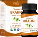 Brahmi 120 Tablets – USDA Organic Bacopa Monnieri Supplement – Supports Focus, Calm & Memory*, Herbal Nootropic*