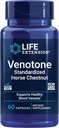 Life Extension Venotone – Standardized Horse Chestnut – Promotes Healthy Fluid Balance – Gluten-Free, Non-GMO – 60 Capsules