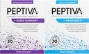Peptiva Probiotic and Sleep Support 30 Count Digestive Enzyme 30 Count