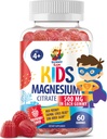 Sugar-Free Magnesium Gummies for Kids & Teens - 500mg Calm Magnesium Citrate - Chewable Magnesium Gummy Supplement for Sleep, Mood & Muscle Support - 60 Days Supply