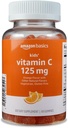 Amazon Basics Kids' Vitamin C 125mg Gummies, Orange, 60 Count, Immune Health, 2 Month Supply (Previously Solimo)