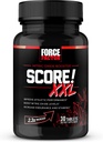 FORCE FACTOR Score! XXL Nitric Oxide Booster Supplement for Men with L-Citrulline, Horny Goat Weed, Black Maca, & Tribulus Terrestris to Increase Stamina, Energy, and Physical Performance, 30 Tablets