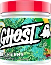 GHOST Greens Superfood Powder, Old School Apple - 30 Servings - 19 Super Greens & Reds, Fruits, Vegetables, Spirulina, & Chlorella, Prebiotics, 10 Billion CFU Probiotic & Digestive Enzymes - Soy-Free