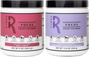 Silver Star Nutrition, Roots Focus Nootropic Brain Supplement - Fruit Punch & Blackberry Lavender Lemonade- Lions Mane, Cordyceps & Reishi Functional Mushrooms+ Extended-Release Caffeine, 100 Servings