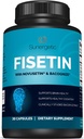 Premium Fisetin Supplement with Novusetin & Bacopa Extract to Support Memory, Cognition, Healthy Aging & Brain Health – 125mg of Fisetin Per Capsule – Fisetin Complex with Bacognize® - 30 Capsules