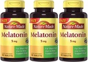 Nature Made Maximum Strength Melatonin 5 mg, 90 Tablets (3 Bottles)