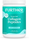 Further Food Unflavored Collagen Peptides Powder - 100% Grass-Fed, Hydrolyzed Type 1 & 3, 20g of Collagen per Serving, Supports Skin, Hair, Nails & Joints, 9.88 Oz