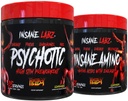 Insane Labz Hellboy Bundle, Psychotic Hellboy Pre Workout and Insane Amino BCAA, Increase Muscle Mass, Strength, Focus and Recovery Time, Lemonade