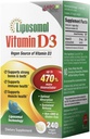 LABO Nutrition Liposomal Vitamin D3, High Potency Vegan-Sourced for Optimal Absorption, Sustained Release, 470% Bioavailable, Boost Immunity, Bone & Brain Health, 240 Days Supply, Non-GMO, Gluten Free