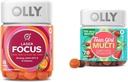 OLLY Laser Focus Gummy 36 Count and Teen Girl Multi 70 Count Berry Melon