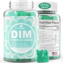 DIM Supplement Women 400mg, Estrogen Supplement for Women, Sugar Free DIM Gummies for Men & Women + Biotin, Flaxseed Oil, Burdock, Calendula, BioPerine for Hormone Balance, Menopause & Prostate 120Cts