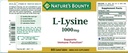 Nature's Bounty L-Lysine 1000 mg Tablets 60 ea (Pack of 9)