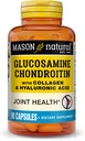Mason Natural Glucosamine Chondroitin, Dietary Supplement Supports Joint, Bone & Cartilage Health, Promotes Flexibility and Helps Provide Pain Relief for Stiff Joints, White, 90 Count