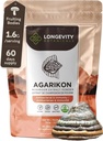 Agarikon Mushroom Powder Supplement 100g | Pure Fruiting Body 10:1 High Strength Extract | 30% Beta-D Glucans | 16,600mg Raw Equivalent Per Serving | Immune, Respiratory & Antioxidant Support