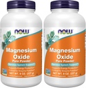 NOW Supplements, Magnesium Oxide, Enzyme Function*, Nervous System Support*, 8-Ounce (Pack of 2)